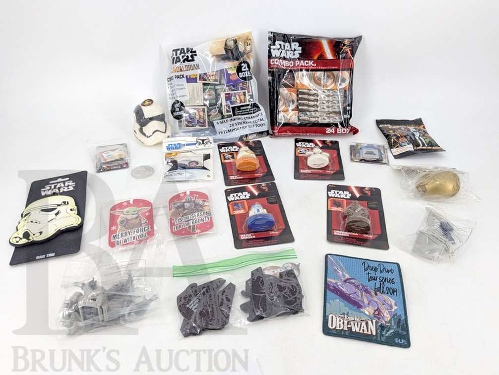 Star Wars Collectibles, Toys, Erasers, Stickers, Patches, and Packs