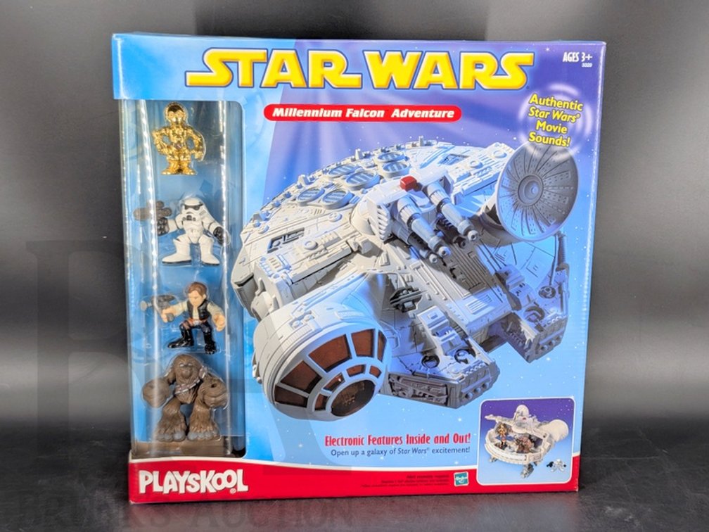 2002 Star Wars Millennium Falcon Adventure Playskool Set with Figures, Hasbro, New