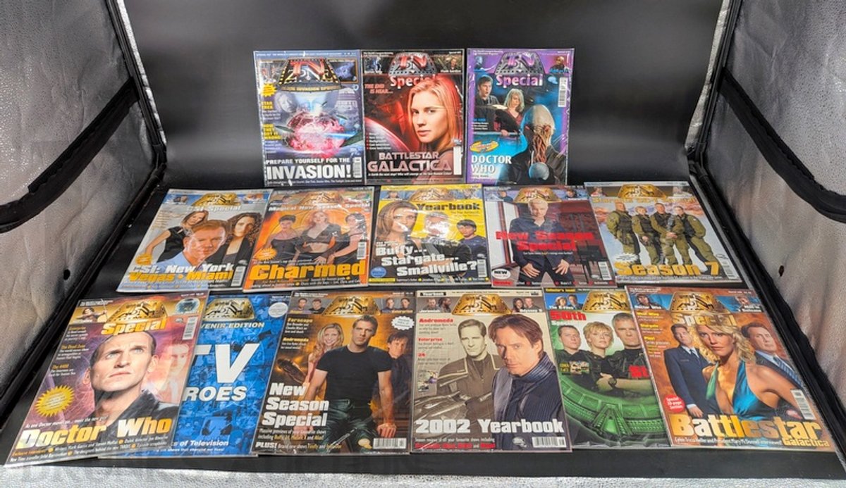 (14) TV Zone Special & Yearbook Magazines Doctor Who Battlestar Galactica Stargate SG-1