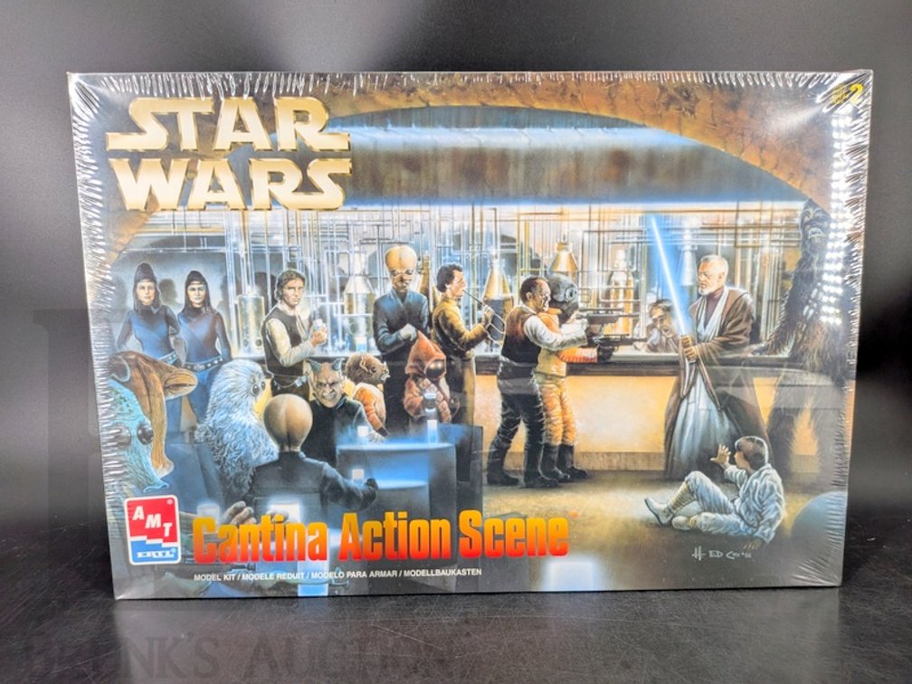 1998 Star Wars Cantina Action Scene AMT Ertl Model Kit, Sealed
