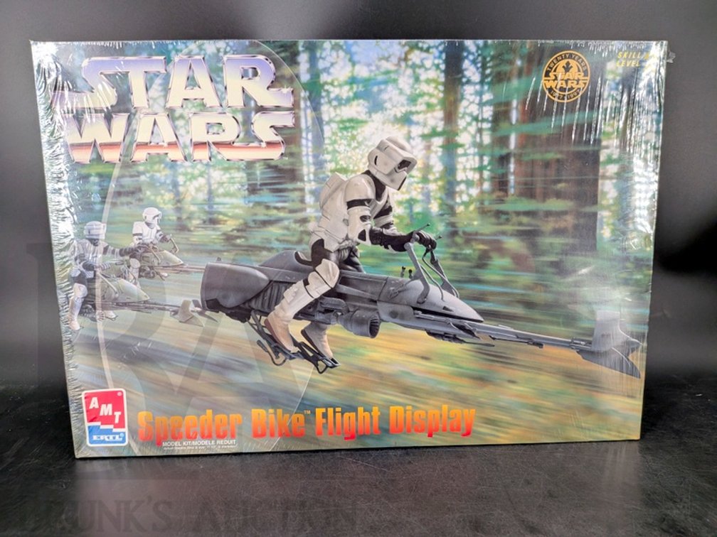 Star Wars Speeder Bike Flight Display Model Kit by AMT Ertl, Sealed