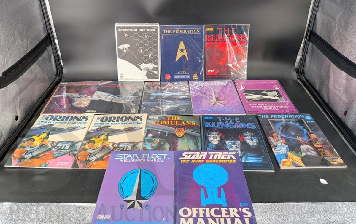 Star Trek RPG Manuals Assortment, FASA, UFP, Game Sourcebooks and Recognition Manuals