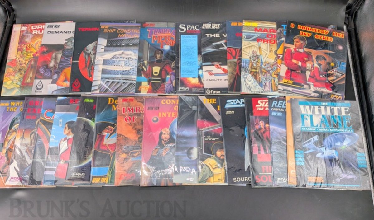 Star Trek FASA RPG Books and Modules, Mixed Titles, Various Years
