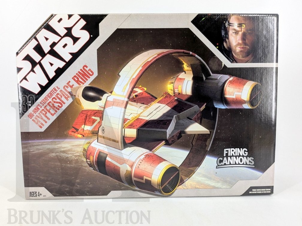 2007 Star Wars Obi-Wan's Starfighter & Hyperspace Ring Hasbro 30th Anniversary New