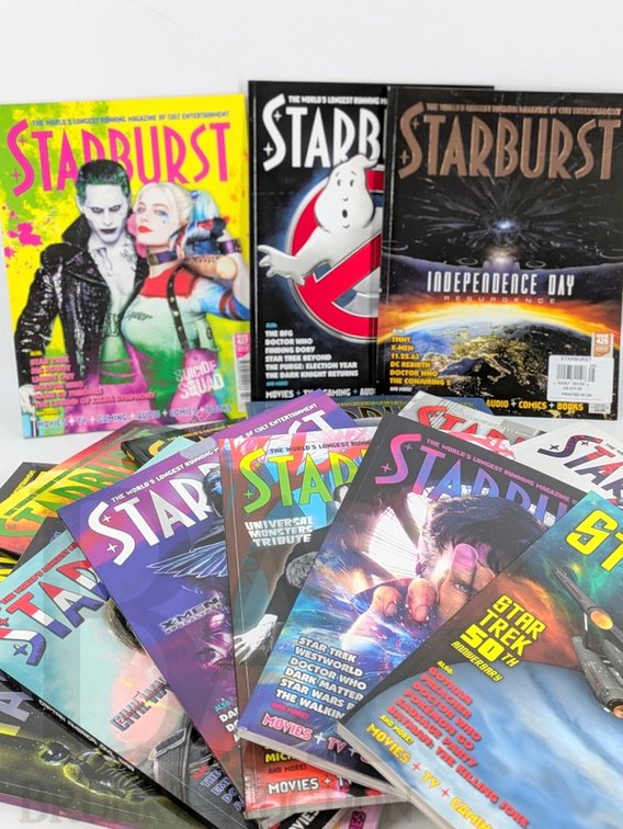 (29) Starburst Magazine Issues With Star Trek, Sci-Fi Ad Cards and Posters, 2016-2017