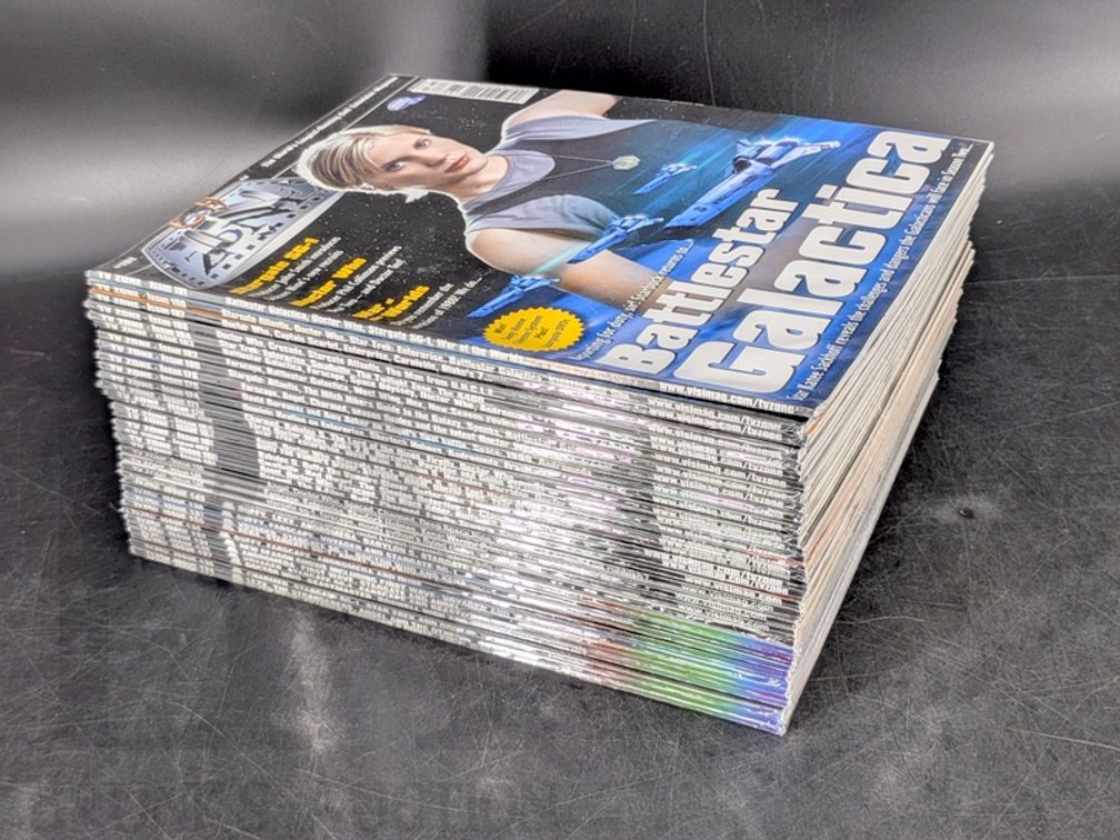 (36) Factory Sealed TV Zone Magazines Assorted Issues c.2002 Sci-Fi Content