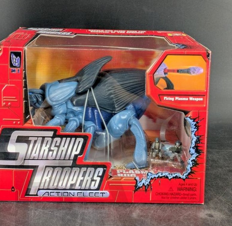 1996 Starship Troopers Action Fleet Plasma Bug vs Ace Levy & MI Trooper Galoob 68070