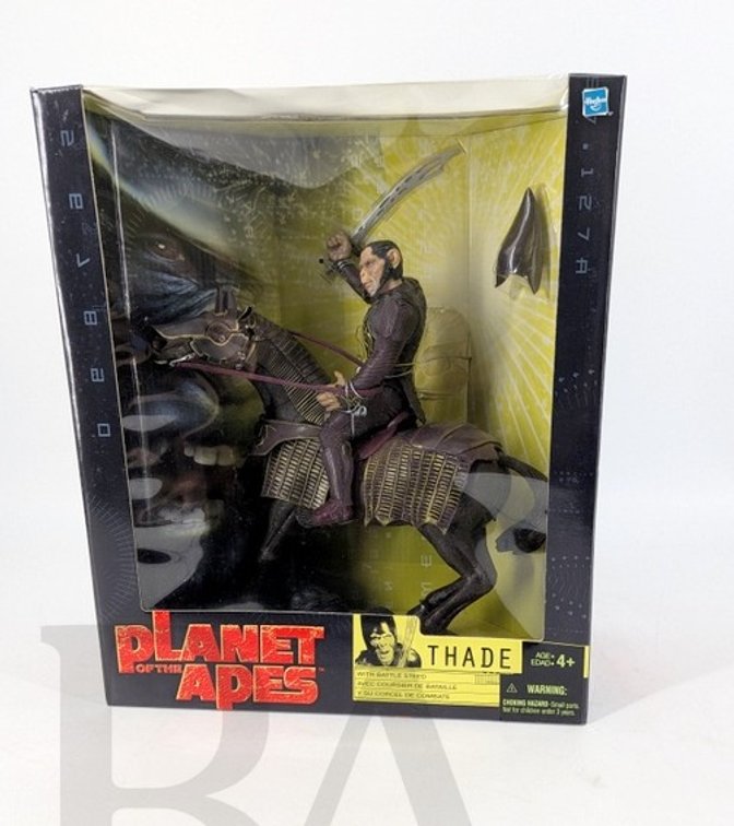 2001 Planet of the Apes Thade Figure with Horse Hasbro New in Box