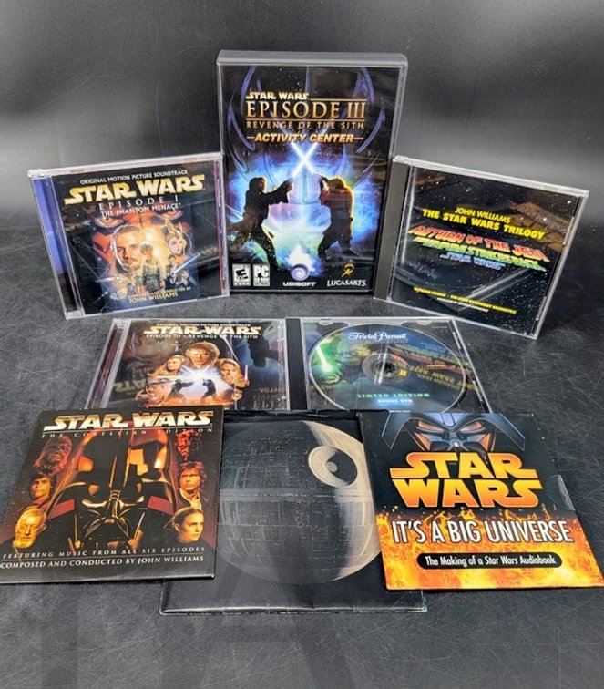 Star Wars Soundtrack CDs, Audiobook DVD, Episode III PC, Alien and Aliens Collectibles Group