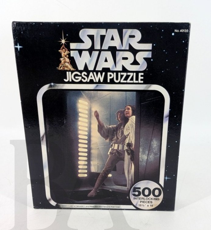 1977 Star Wars 500 Piece Jigsaw Puzzle Kenner No. 40130 15.5" x 18"