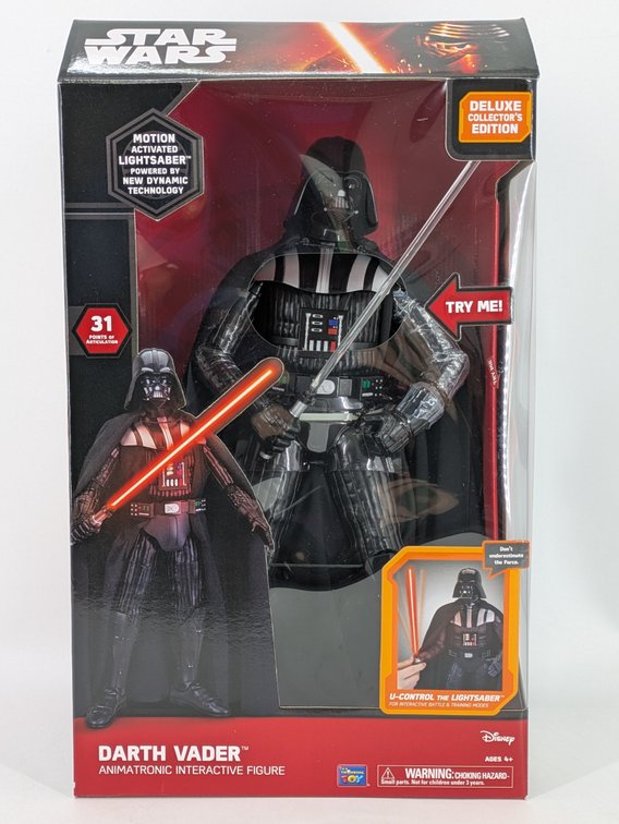 Star Wars Darth Vader Animatronic Interactive Figure Thinkway Toys Deluxe Collector