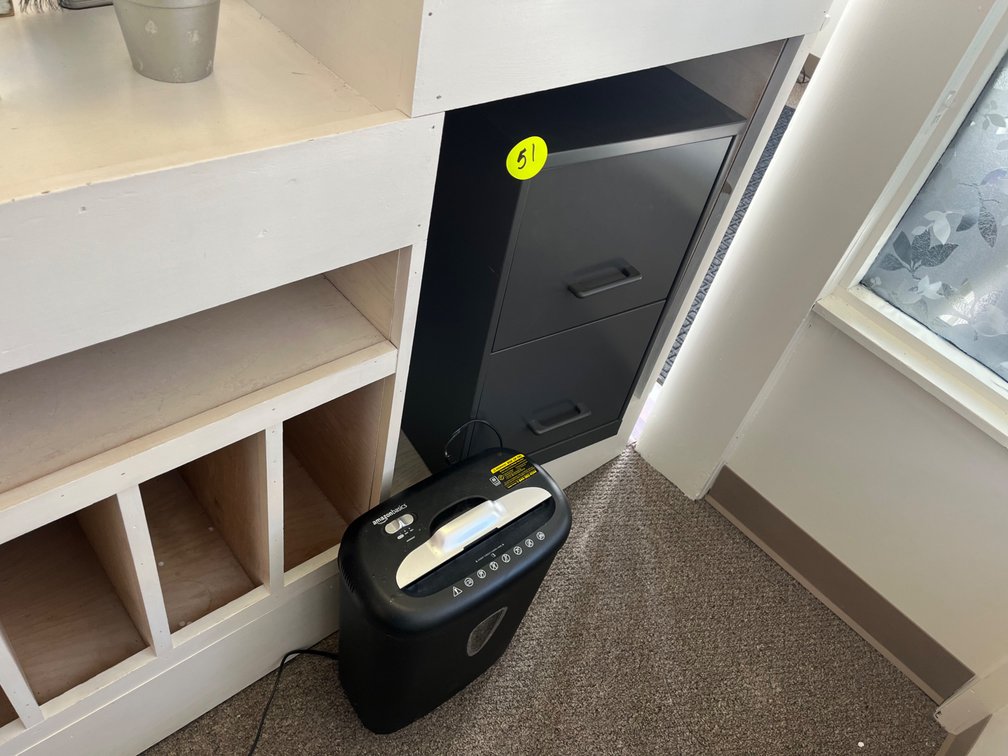 File Cabinet and Shredder