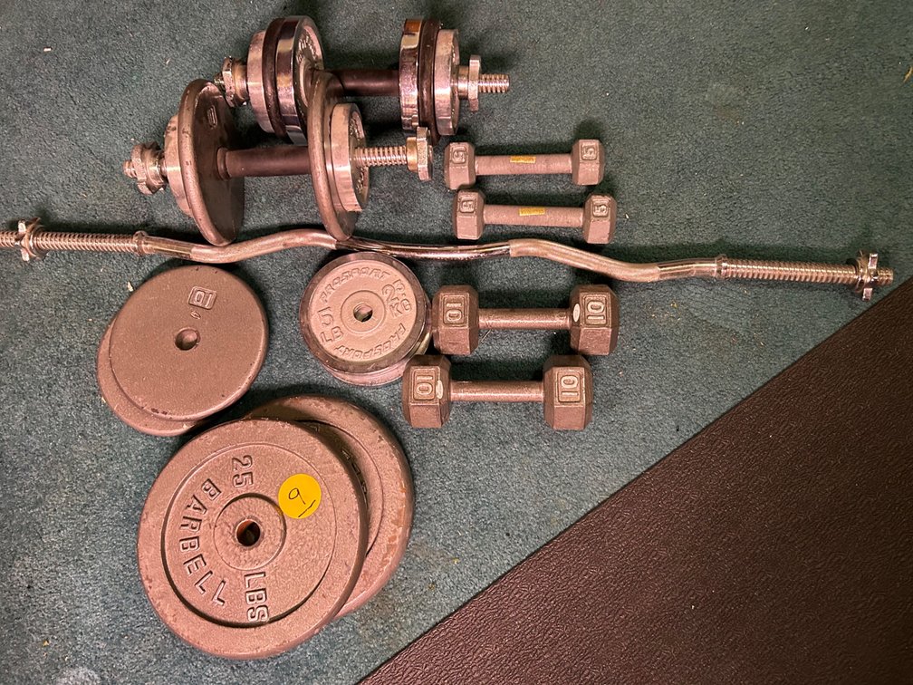 Weight and dumbbells
