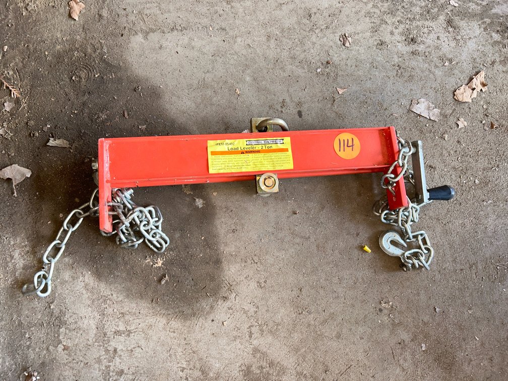 Hoist Load Leveler Bar