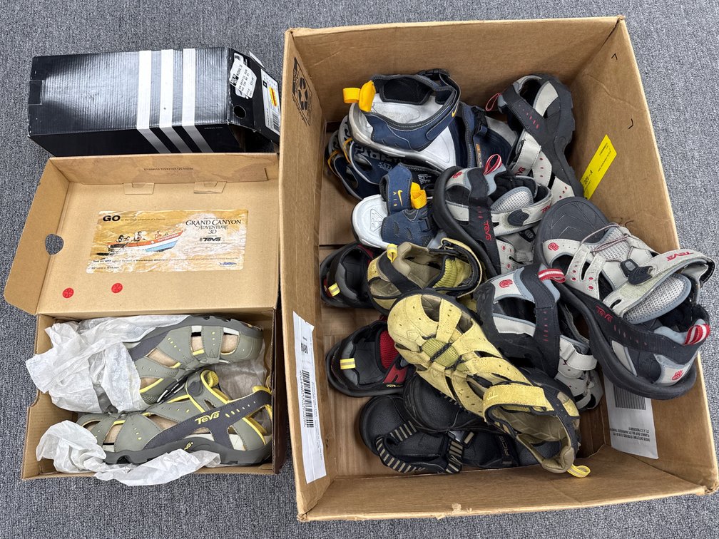 Teva, Nike ACG, and Adidas Sandals