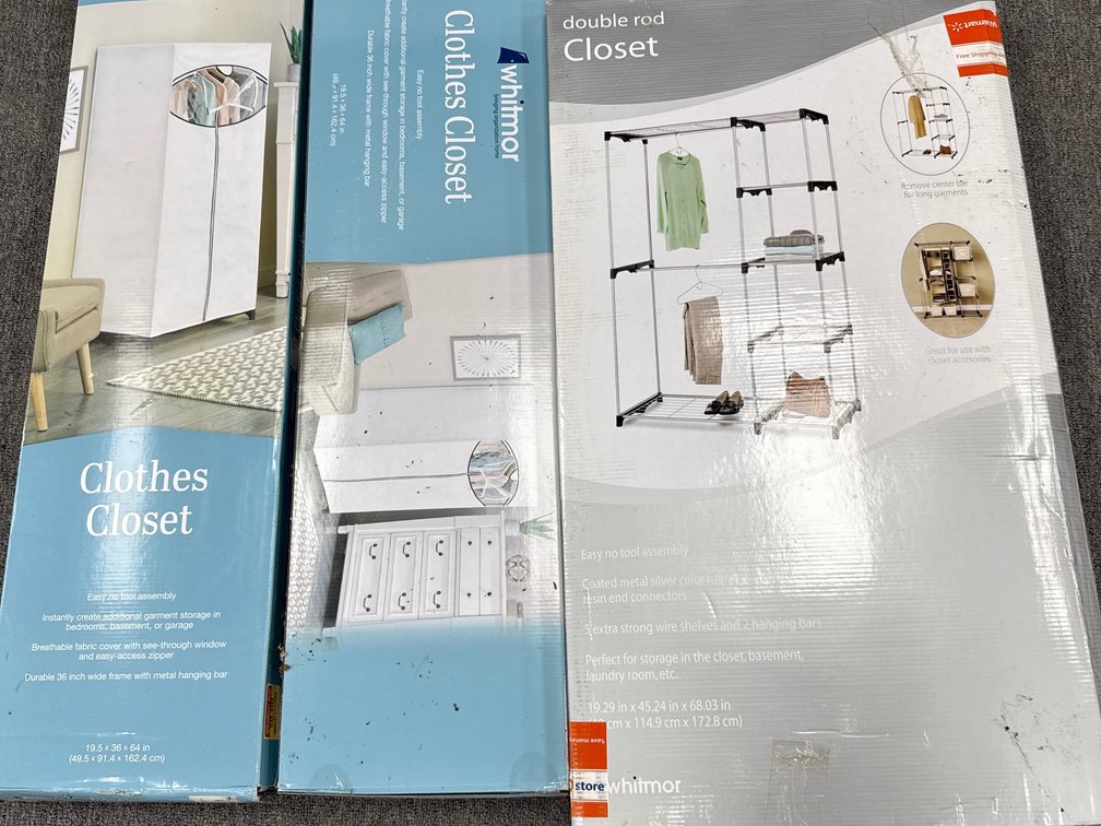 Whitmor Portable Closet Organizers