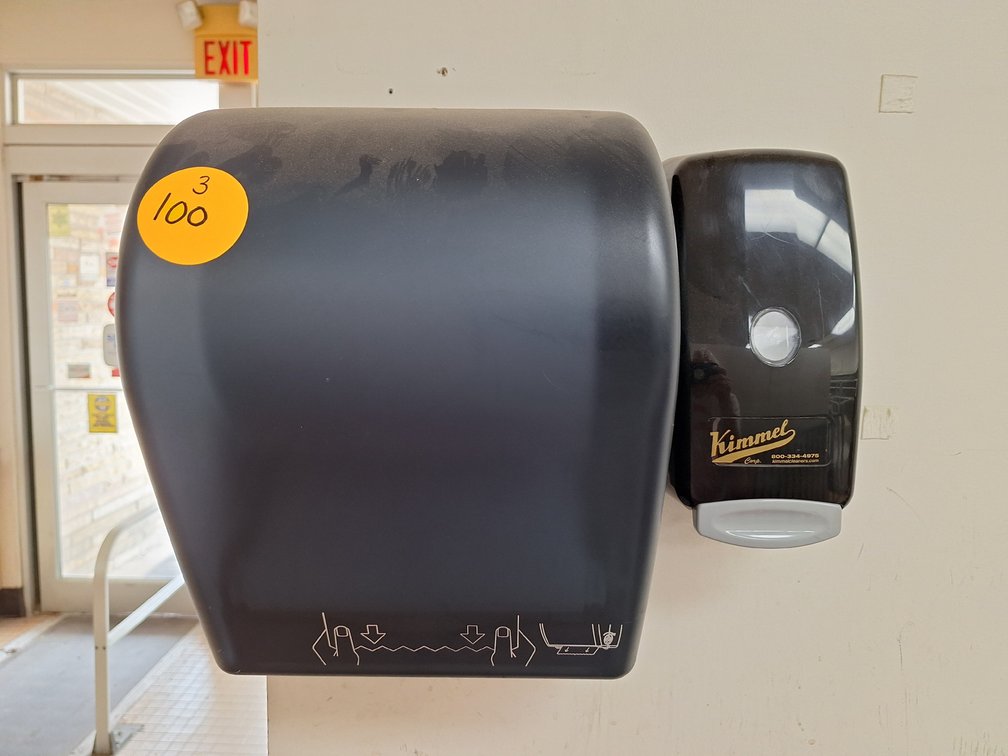 Paper Towel Holder, Bullitan Boards and Hand Sanitizer Dispenser