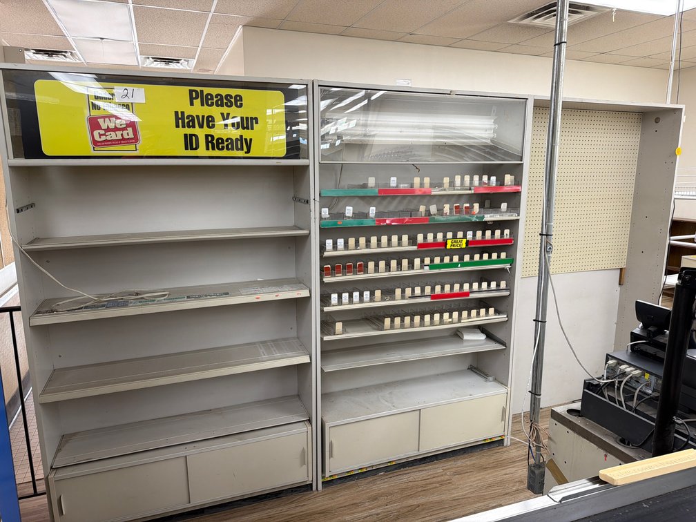 Cigarette Storage Display Shelving