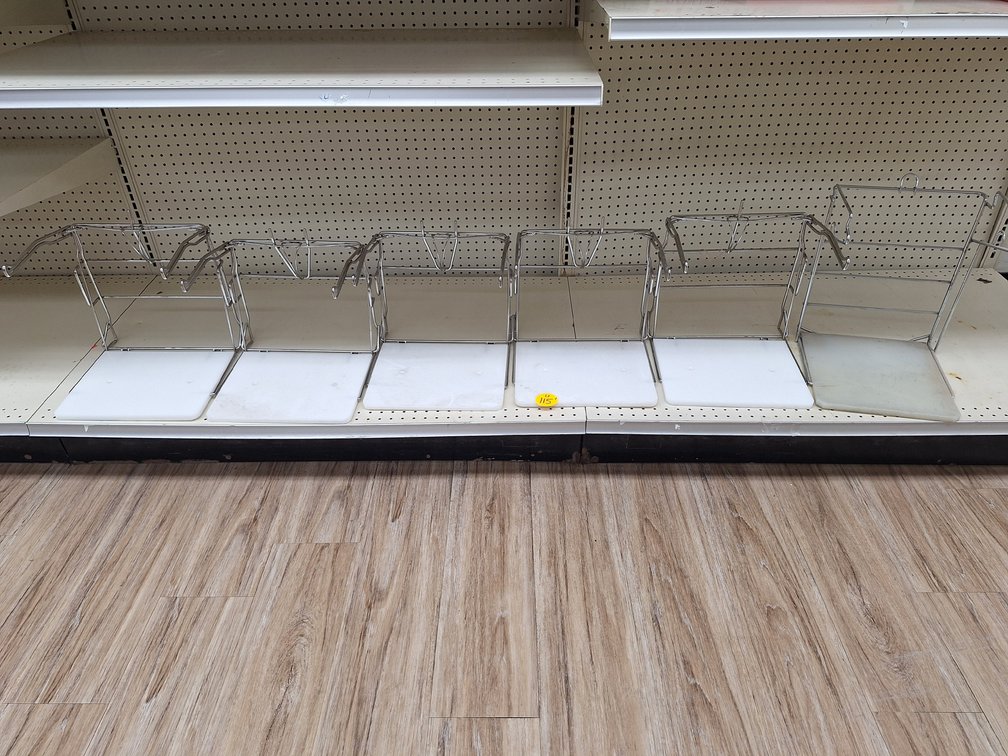 chrome T-shirt Shopping Bag Racks