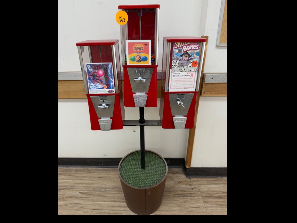 Coin Operated Gumball and Candy Machine