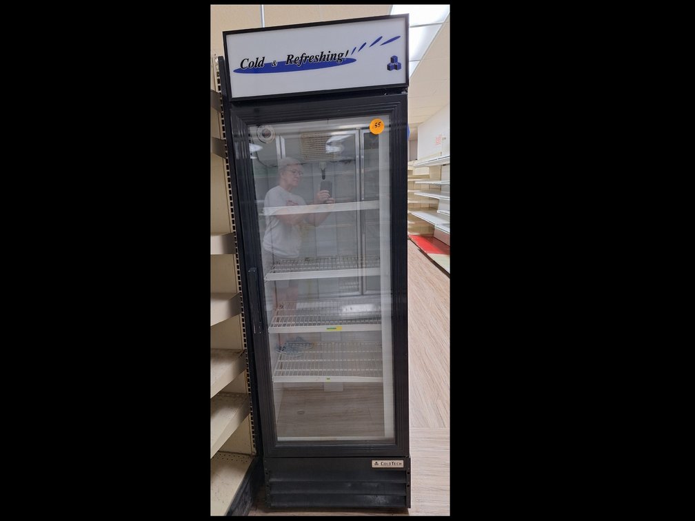 Coldtech Single-door Commercial Glass Display Refrigerator