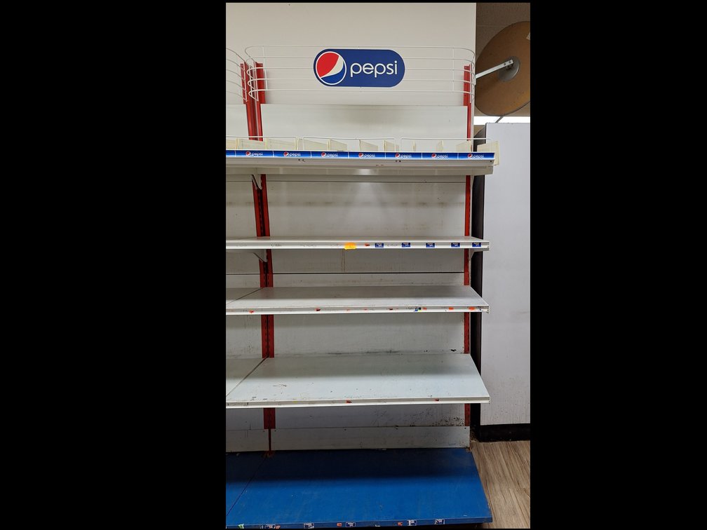 Pepsi Steel Shelving Unit