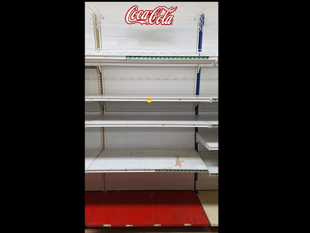 Coca-Cola Steel Shelving Unit