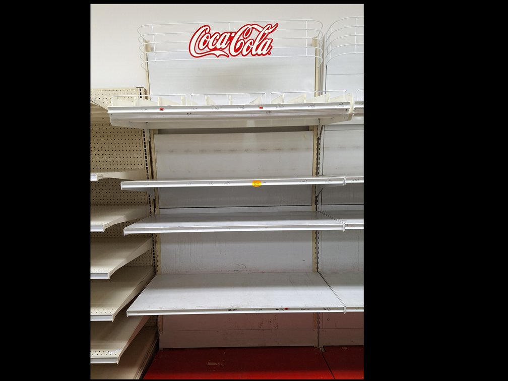Coca-Cola Steel Shelving Unit