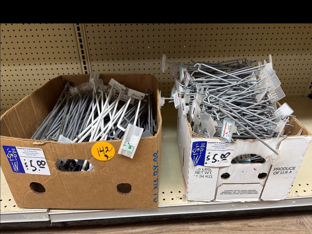Large Lot of Pegboard Hooks