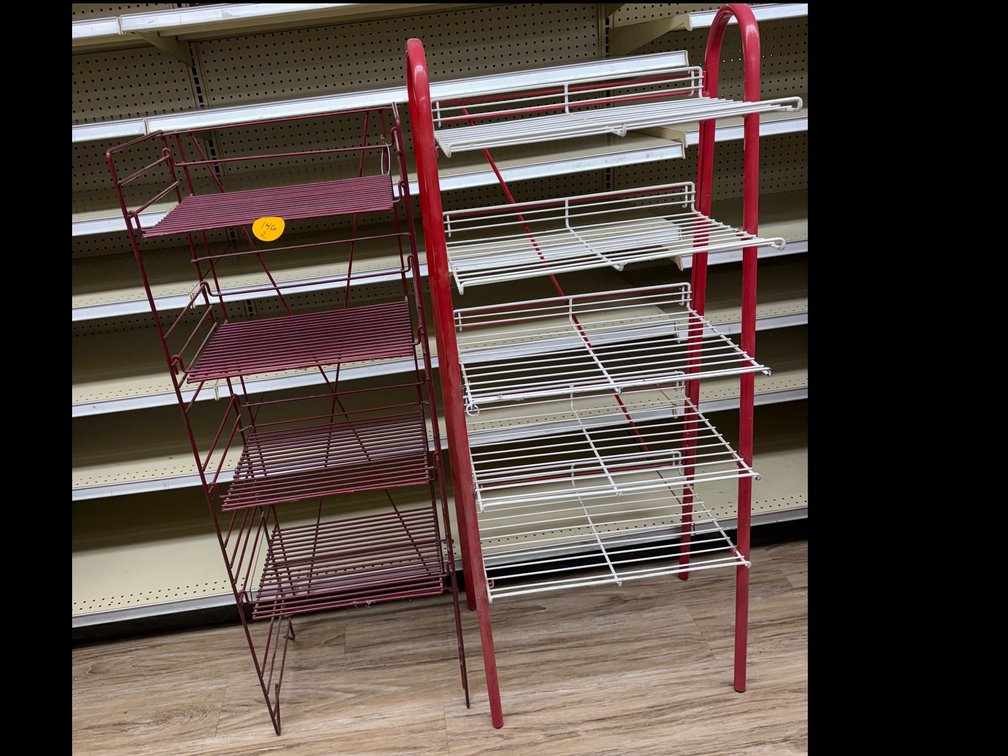 Lot of 2 Wire Shelving Racks