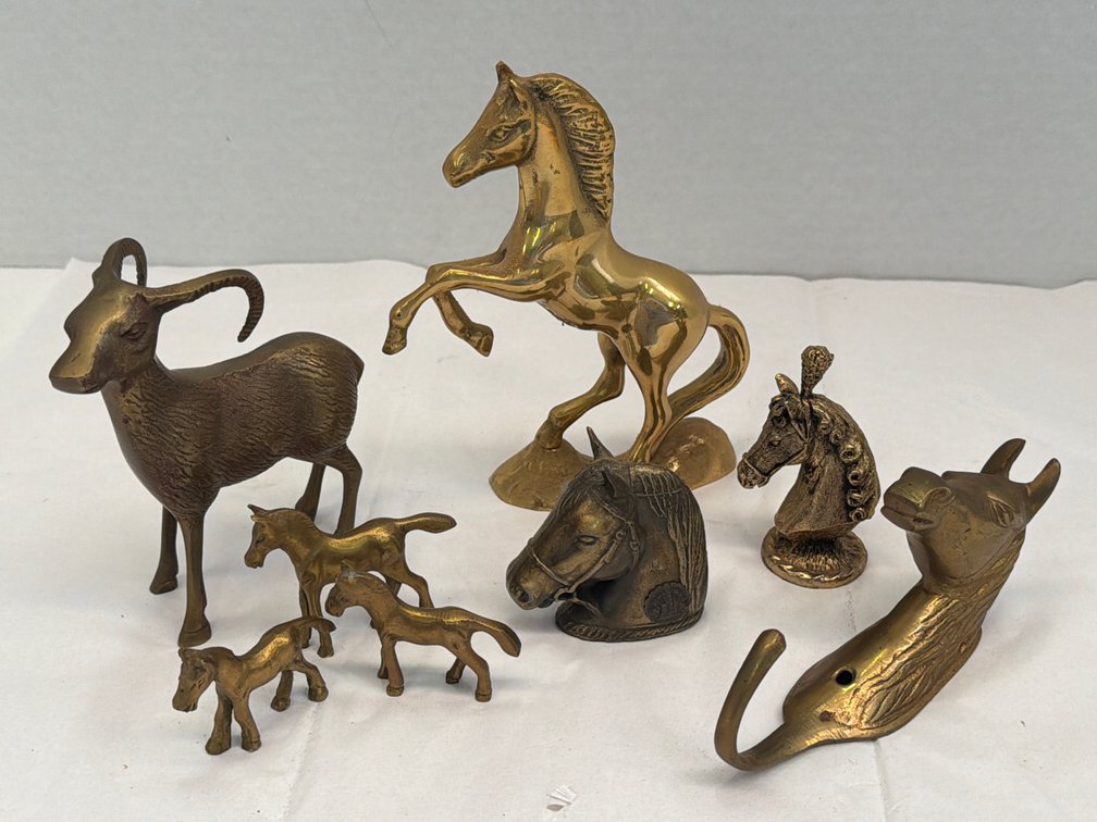 Vintage Brass & Metal Animal Figurines