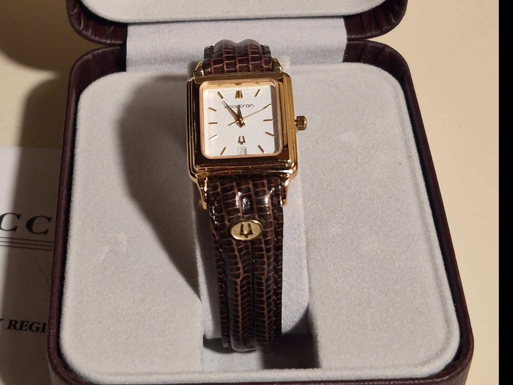 Accutron Gold-Tone Tenneco Award Watch