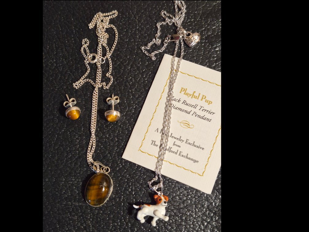Bradford Exchange Dog Pendant & Silver Jewelry