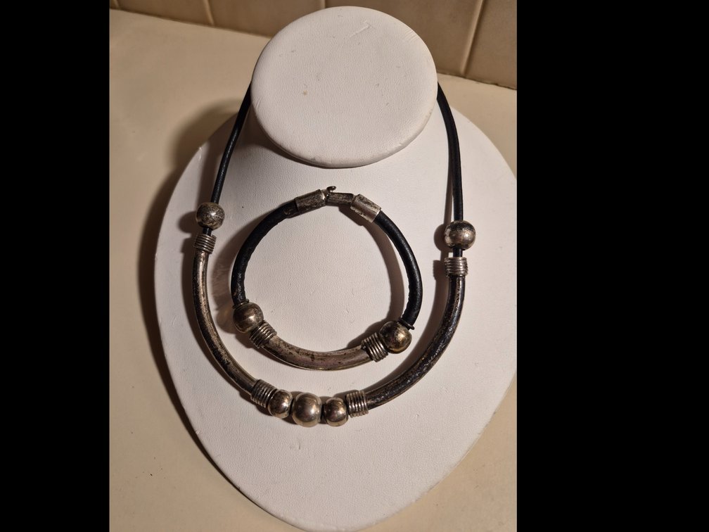 Modernist Mexican 925 Silver Jewelry Set
