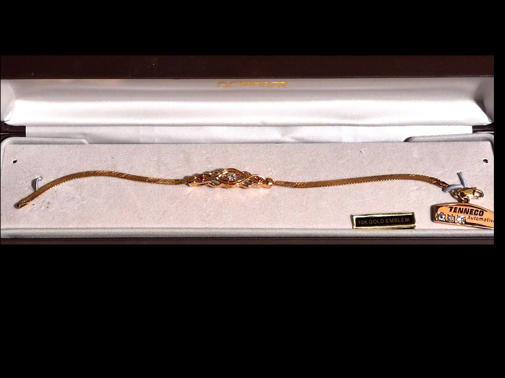 14K Gold Bracelet w/ 10K Emblem Pendant