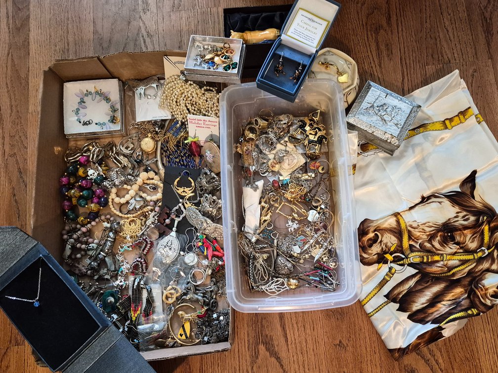Bulk Mixed Costume Jewelry & Bradford Exchange Lot