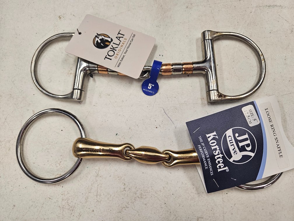 Toklat and Korsteel Snaffle Bits