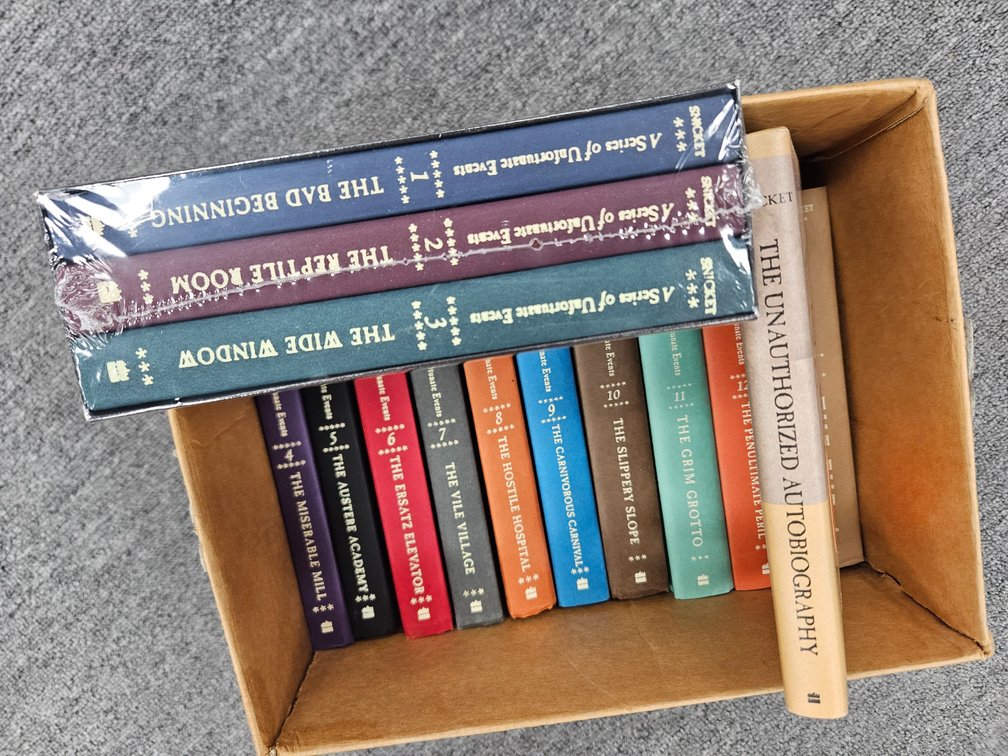 A Series of Unfortunate Events Hardcover Books and Movies
