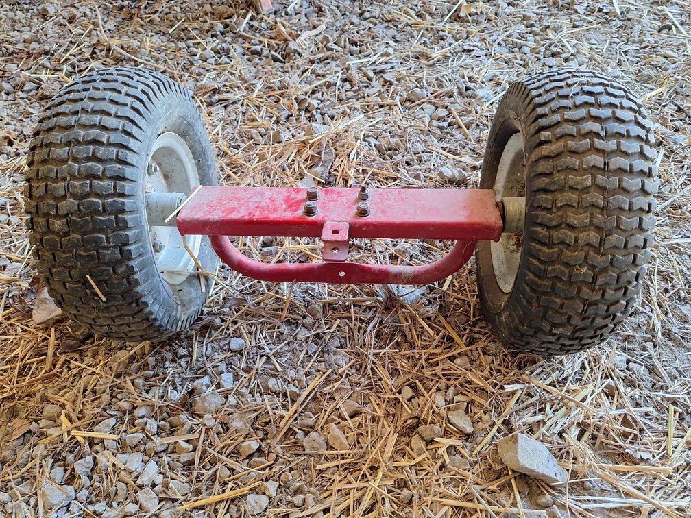 Walk-Behind Mower Sulky Axle Assembly