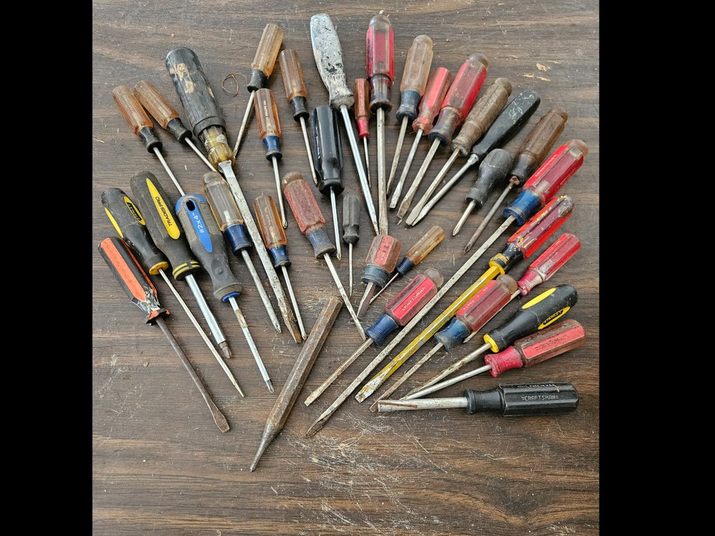 Assorted Screwdrivers and Hand Tools
