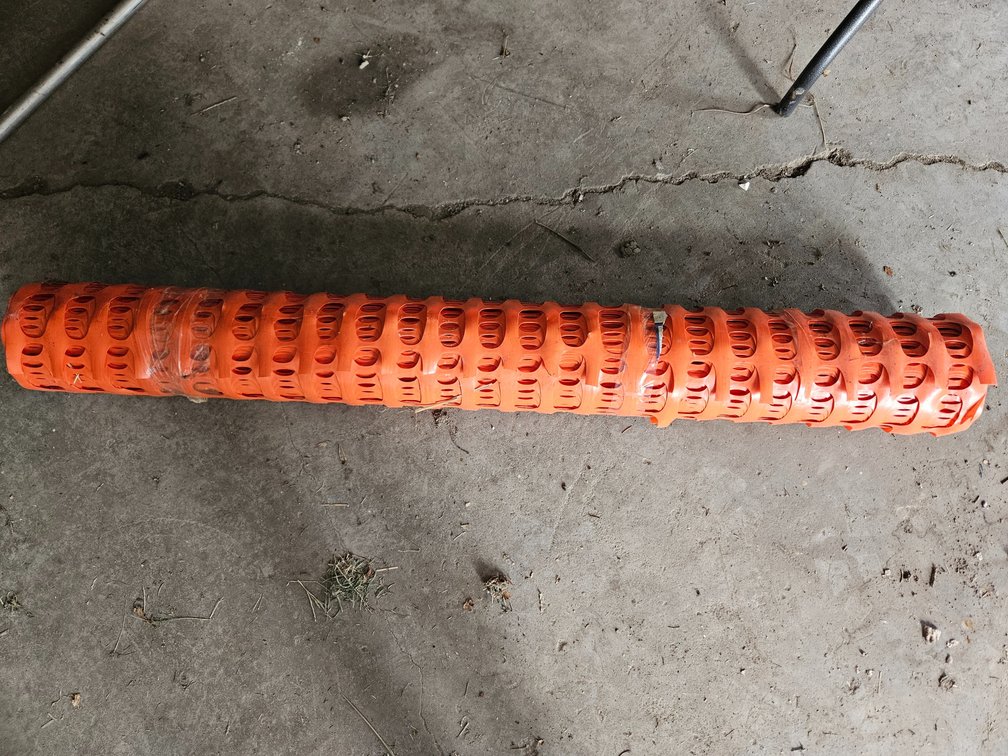Orange Plastic Snow/Safety Fence Roll