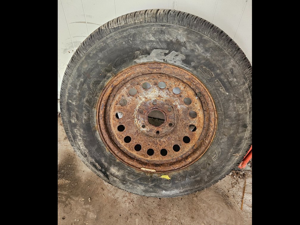 Goodyear Tire on Steel Wheel Rim