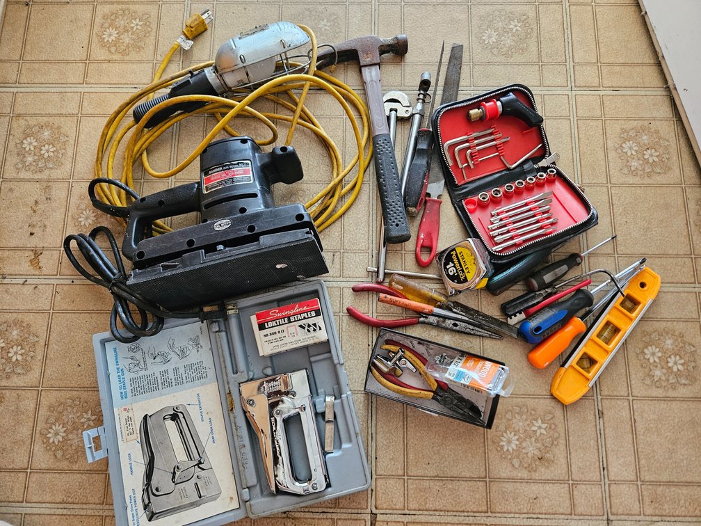 Sears Craftsman Sander & Assorted Hand Tools