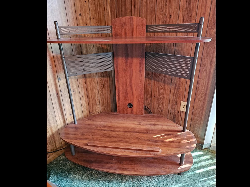 Wood and Metal Media Console