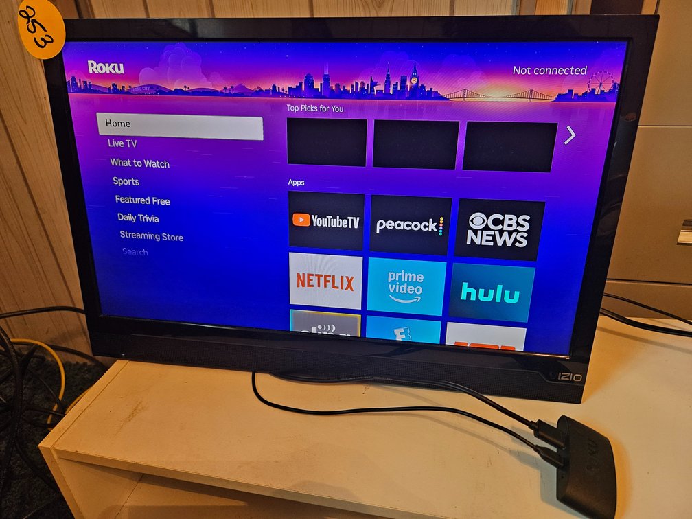 VIZIO E221-A1 TV Monitor & Roku Express 4K+
