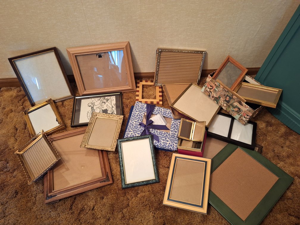 Assorted Picture Frames & Nicole Miller Album