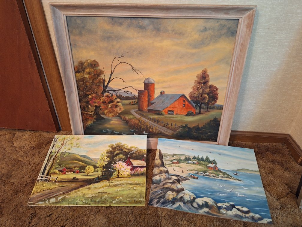 Original Impasto Landscape Paintings (3)