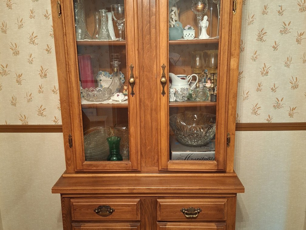 Traditional Wooden China Cabinet