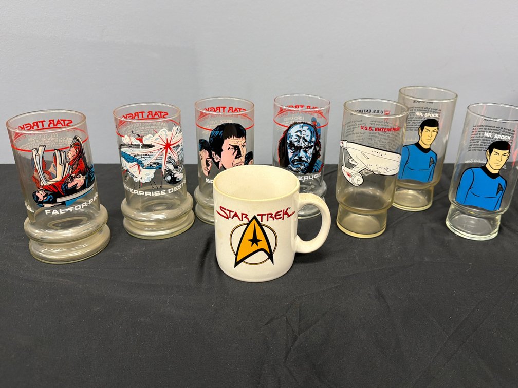 Vintage Star Trek Promotional Drinkware Collection