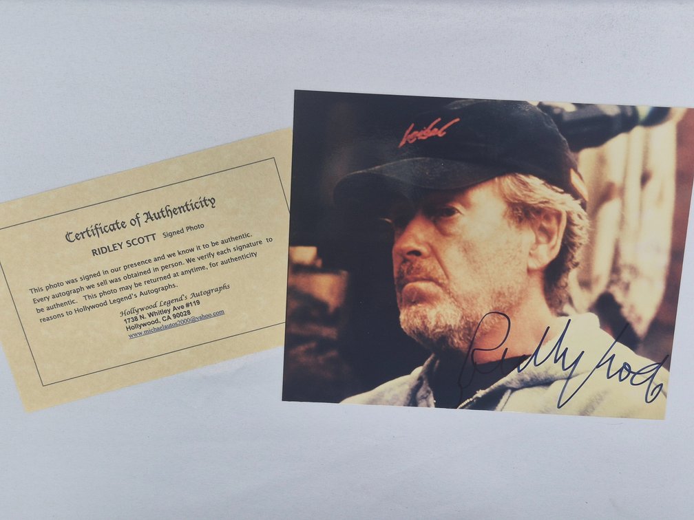 Ridley Scott Autographed Photograph with COA